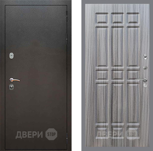 Входная металлическая Дверь Рекс (REX) 5 Серебро Антик FL-33 Сандал грей в Жуковский