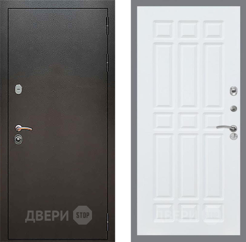 Входная металлическая Дверь Рекс (REX) 5 Серебро Антик FL-33 Силк Сноу в Жуковский