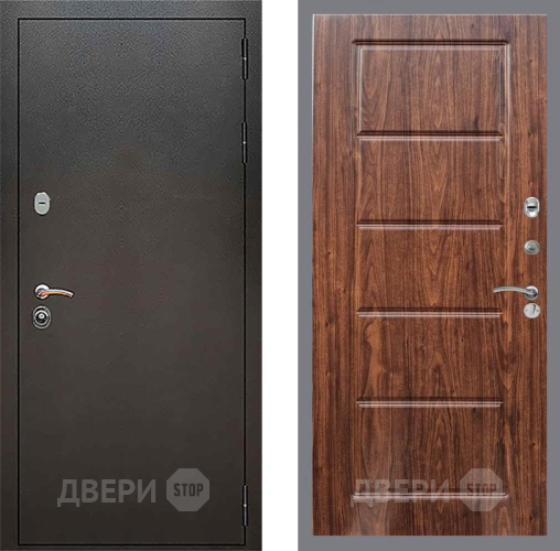 Входная металлическая Дверь Рекс (REX) 5 Серебро Антик FL-39 орех тисненый в Жуковский