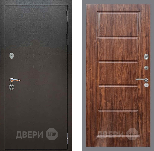 Дверь Рекс (REX) 5 Серебро Антик FL-39 орех тисненый в Жуковский