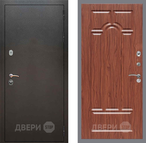 Входная металлическая Дверь Рекс (REX) 5 Серебро Антик FL-58 орех тисненый в Жуковский