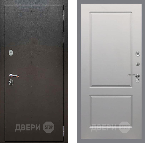 Входная металлическая Дверь Рекс (REX) 5 Серебро Антик FL-117 Грей софт в Жуковский