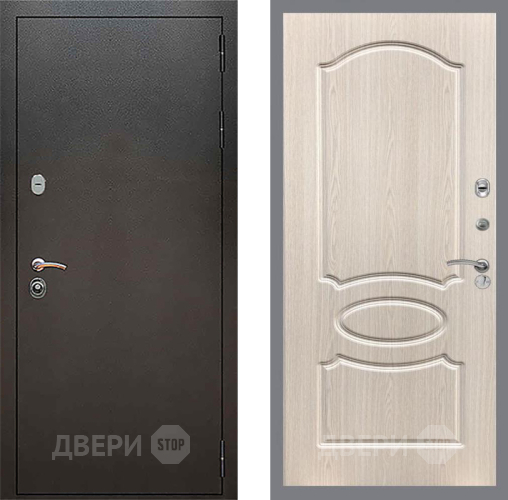 Дверь Рекс (REX) 5 Серебро Антик FL-128 Беленый дуб в Жуковский