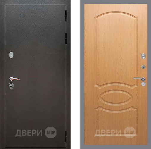 Входная металлическая Дверь Рекс (REX) 5 Серебро Антик FL-128 Дуб в Жуковский