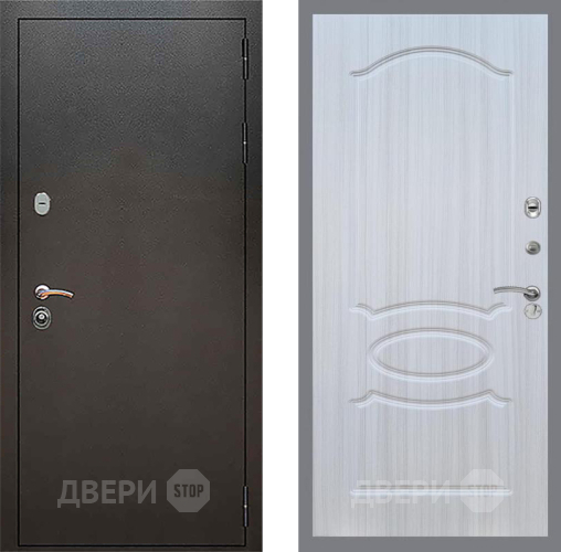 Входная металлическая Дверь Рекс (REX) 5 Серебро Антик FL-128 Сандал белый в Жуковский