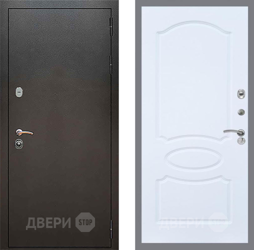 Входная металлическая Дверь Рекс (REX) 5 Серебро Антик FL-128 Силк Сноу в Жуковский