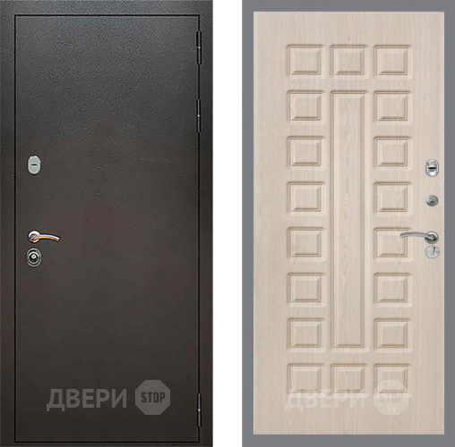 Входная металлическая Дверь Рекс (REX) 5 Серебро Антик FL-183 Беленый дуб в Жуковский