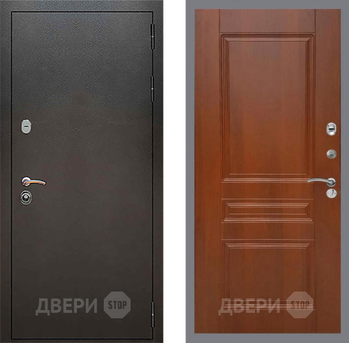 Входная металлическая Дверь Рекс (REX) 5 Серебро Антик FL-243 Итальянский орех в Жуковский