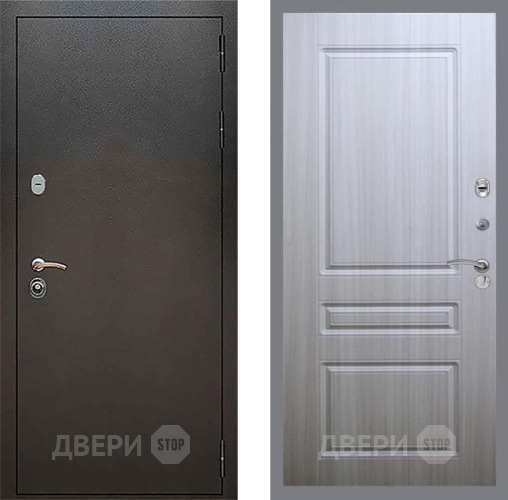 Входная металлическая Дверь Рекс (REX) 5 Серебро Антик FL-243 Сандал белый в Жуковский