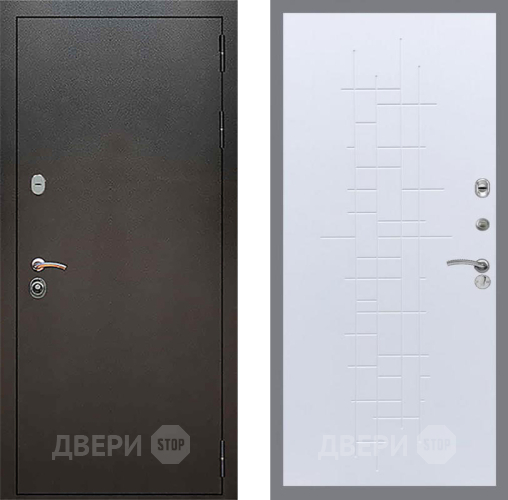 Дверь Рекс (REX) 5 Серебро Антик FL-289 Белый ясень в Жуковский