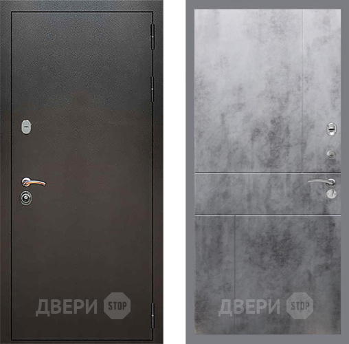 Дверь Рекс (REX) 5 Серебро Антик FL-290 Бетон темный в Жуковский