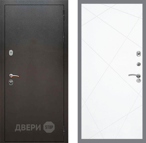 Входная металлическая Дверь Рекс (REX) 5 Серебро Антик FL-291 Силк Сноу в Жуковский