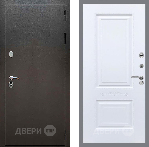 Входная металлическая Дверь Рекс (REX) 5 Серебро Антик Смальта Силк Сноу в Жуковский
