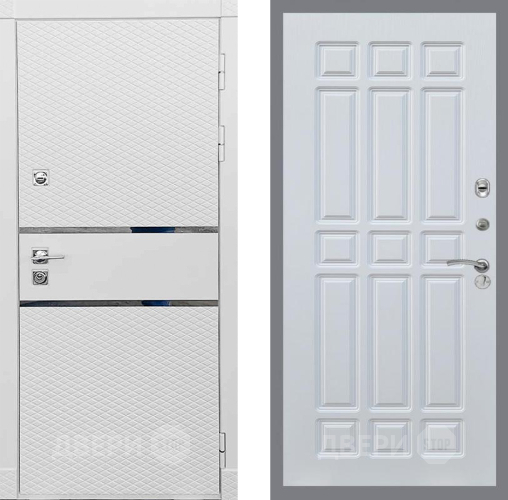 Входная металлическая Дверь Рекс (REX) 15 Силк Сноу FL-33 Белый ясень в Жуковский