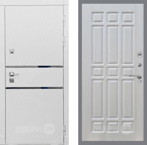 Входная металлическая Дверь Рекс (REX) 15 Силк Сноу FL-33 Лиственница беж в Жуковский