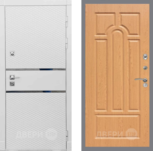 Входная металлическая Дверь Рекс (REX) 15 Силк Сноу FL-58 Дуб в Жуковский