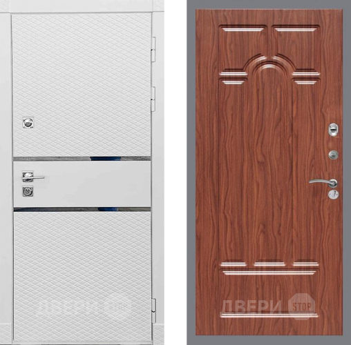 Входная металлическая Дверь Рекс (REX) 15 Силк Сноу FL-58 орех тисненый в Жуковский