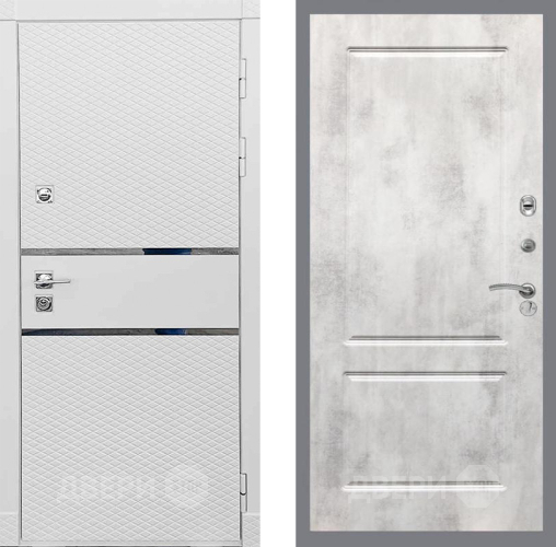Входная металлическая Дверь Рекс (REX) 15 Силк Сноу FL-117 Бетон светлый в Жуковский