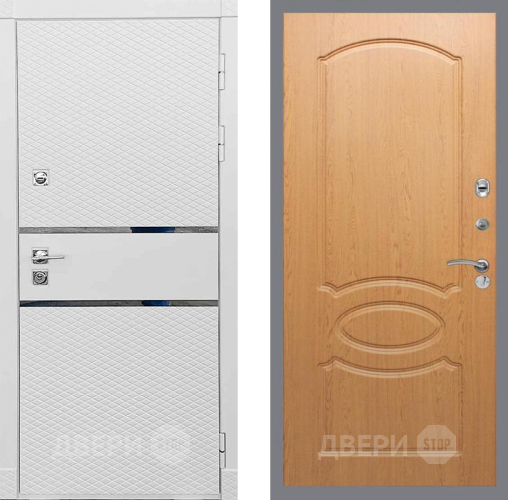 Входная металлическая Дверь Рекс (REX) 15 Силк Сноу FL-128 Дуб в Жуковский