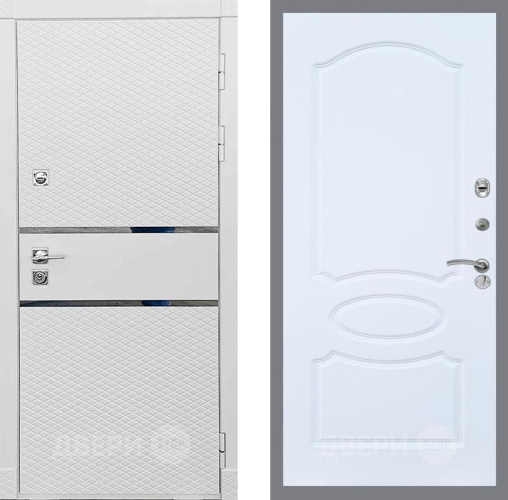 Входная металлическая Дверь Рекс (REX) 15 Силк Сноу FL-128 Силк Сноу в Жуковский