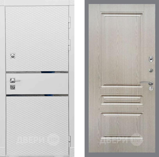 Входная металлическая Дверь Рекс (REX) 15 Силк Сноу FL-243 Беленый дуб в Жуковский