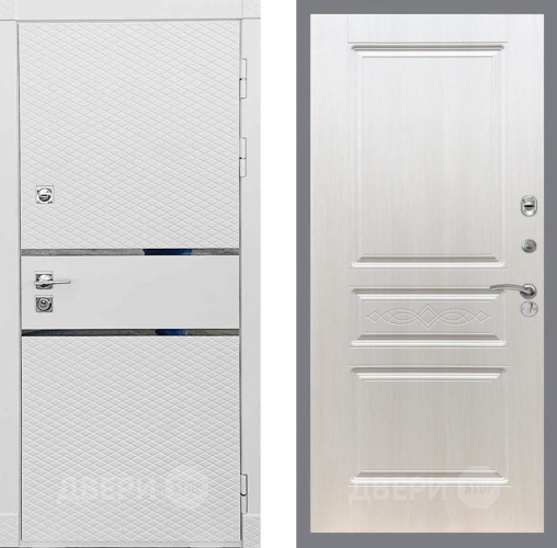 Входная металлическая Дверь Рекс (REX) 15 Силк Сноу FL-243 Лиственница беж в Жуковский