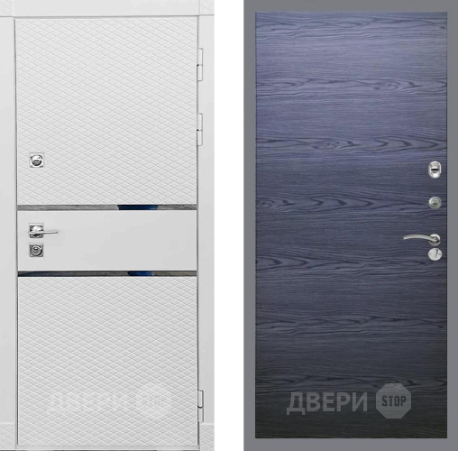 Входная металлическая Дверь Рекс (REX) 15 Силк Сноу GL Дуб тангенальный черный в Жуковский