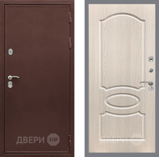 Входная металлическая Дверь Рекс (REX) 5А FL-128 Беленый дуб в Жуковский