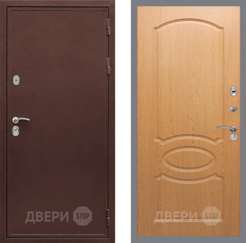 Входная металлическая Дверь Рекс (REX) 5А FL-128 Дуб в Жуковский