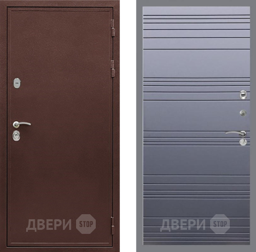 Входная металлическая Дверь Рекс (REX) 5А Line Силк титан в Жуковский