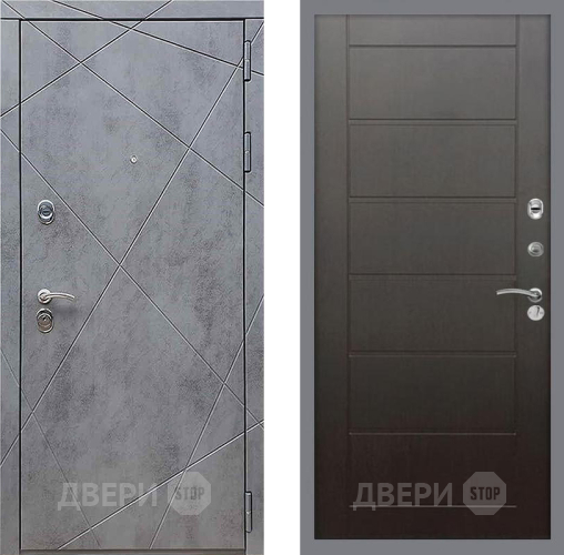 Входная металлическая Дверь Рекс (REX) 13 Бетон Темный Сити Венге в Жуковский