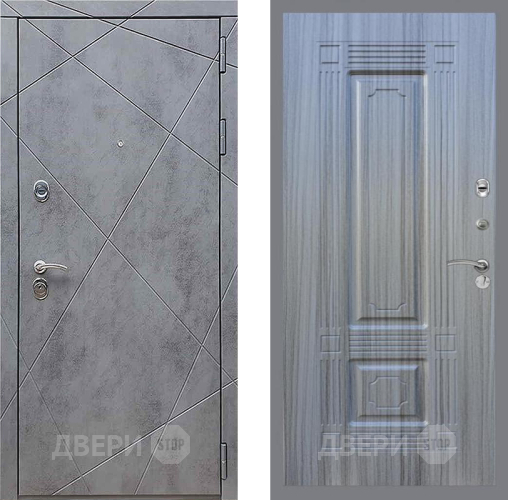 Входная металлическая Дверь Рекс (REX) 13 Бетон Темный FL-2 Сандал грей в Жуковский