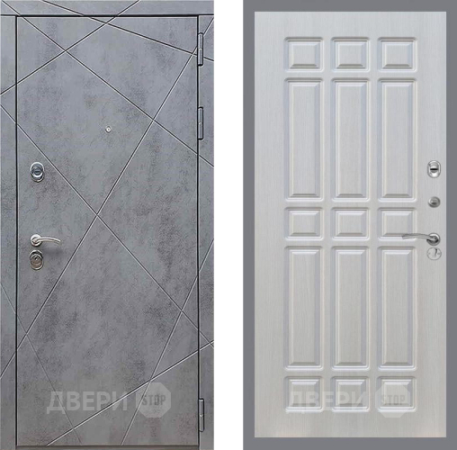 Входная металлическая Дверь Рекс (REX) 13 Бетон Темный FL-33 Лиственница беж в Жуковский