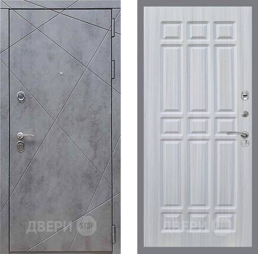 Дверь Рекс (REX) 13 Бетон Темный FL-33 Сандал белый в Жуковский