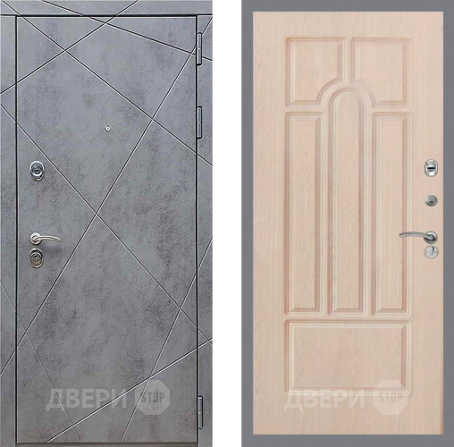 Входная металлическая Дверь Рекс (REX) 13 Бетон Темный FL-58 Беленый дуб в Жуковский