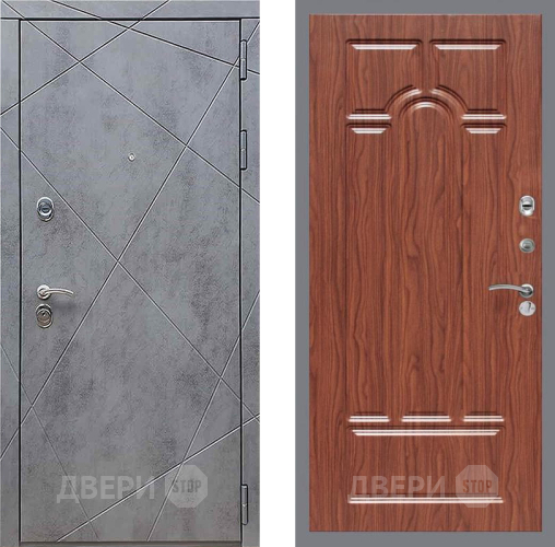 Входная металлическая Дверь Рекс (REX) 13 Бетон Темный FL-58 орех тисненый в Жуковский