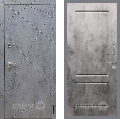 Входная металлическая Дверь Рекс (REX) 13 Бетон Темный FL-117 Бетон темный в Жуковский