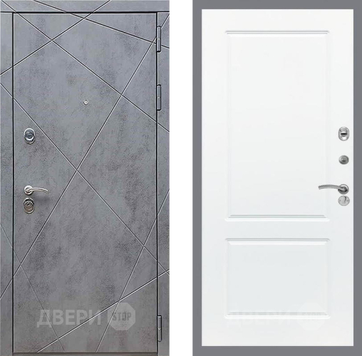 Входная металлическая Дверь Рекс (REX) 13 Бетон Темный FL-117 Силк Сноу в Жуковский