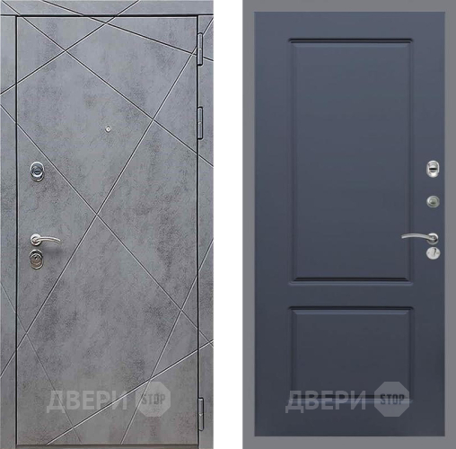 Дверь Рекс (REX) 13 Бетон Темный FL-117 Силк титан в Жуковский