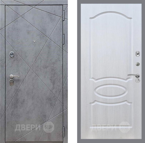 Входная металлическая Дверь Рекс (REX) 13 Бетон Темный FL-128 Лиственница беж в Жуковский