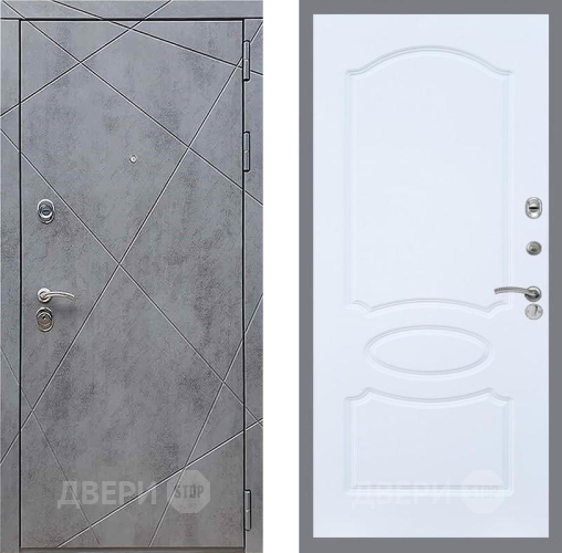 Дверь Рекс (REX) 13 Бетон Темный FL-128 Силк Сноу в Жуковский