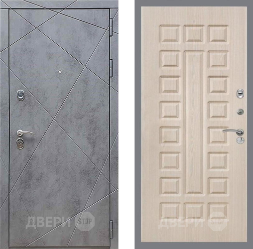 Дверь Рекс (REX) 13 Бетон Темный FL-183 Беленый дуб в Жуковский