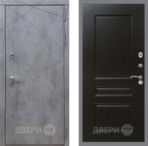 Входная металлическая Дверь Рекс (REX) 13 Бетон Темный FL-243 Венге в Жуковский