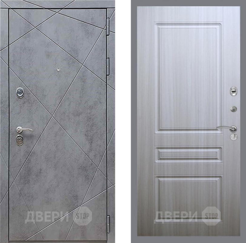 Входная металлическая Дверь Рекс (REX) 13 Бетон Темный FL-243 Сандал белый в Жуковский
