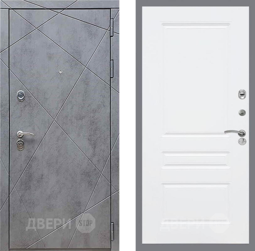Дверь Рекс (REX) 13 Бетон Темный FL-243 Силк Сноу в Жуковский