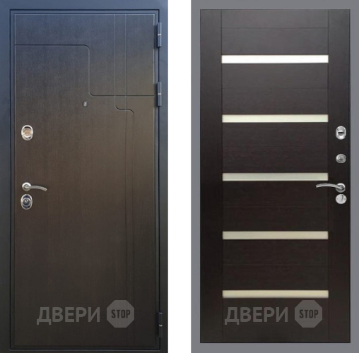 Дверь Рекс (REX) Премиум-246 СБ-14 стекло белое венге поперечный в Жуковский