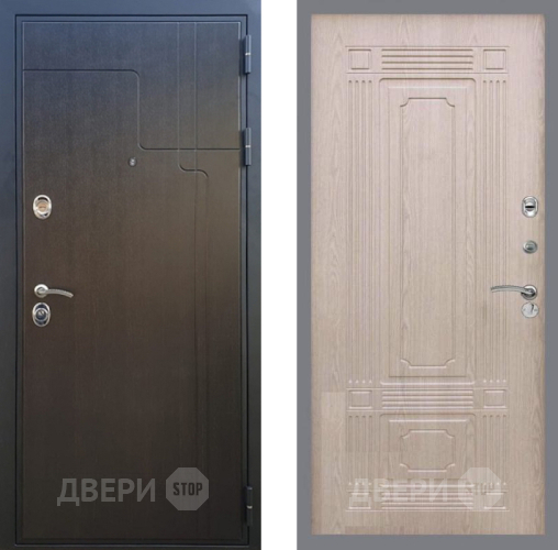 Входная металлическая Дверь Рекс (REX) Премиум-246 FL-2 Беленый дуб в Жуковский