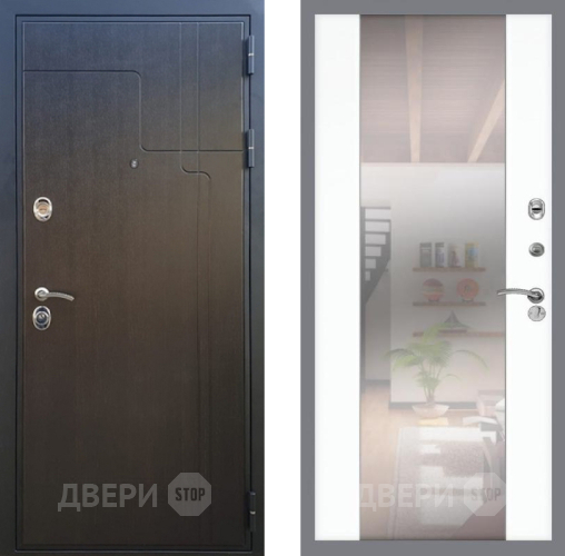 Дверь Рекс (REX) Премиум-246 СБ-16 Зеркало Силк Сноу в Жуковский