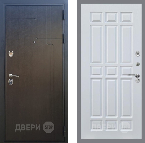 Входная металлическая Дверь Рекс (REX) Премиум-246 FL-33 Белый ясень в Жуковский