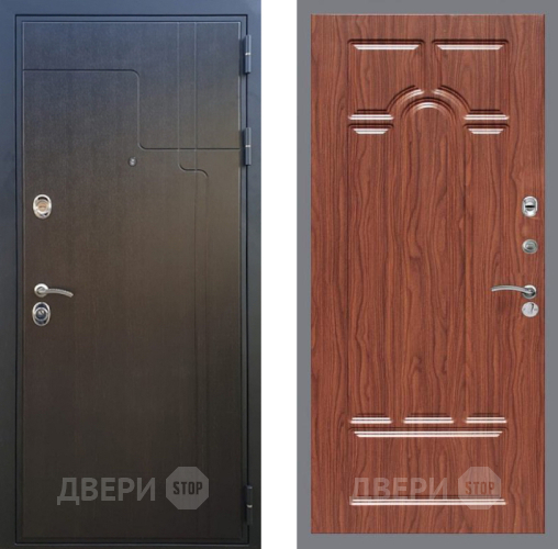 Входная металлическая Дверь Рекс (REX) Премиум-246 FL-58 орех тисненый в Жуковский